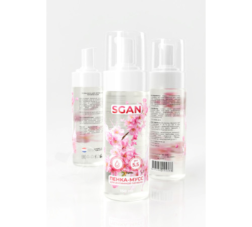 Пенка-мусс для интимной гигиены SGAN с пребиотиками - 150 мл.