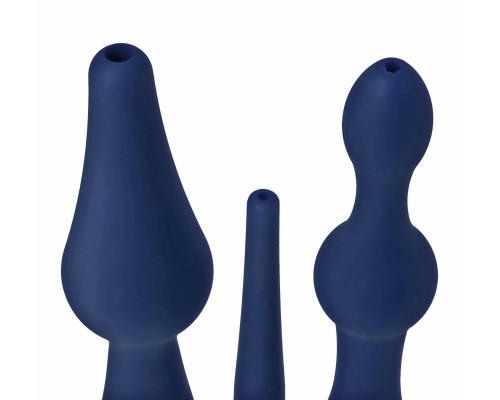 Заказать Набор из 3 универсальных насадок для анального душа Universal 3 Piece Silicone Enema Attachment Set