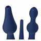 Заказать Набор из 3 универсальных насадок для анального душа Universal 3 Piece Silicone Enema Attachment Set