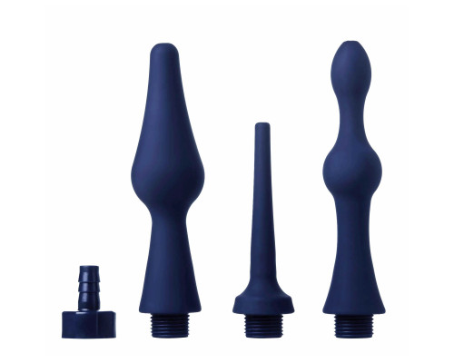 Заказать Набор из 3 универсальных насадок для анального душа Universal 3 Piece Silicone Enema Attachment Set