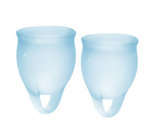 Набор голубых менструальных чаш Feel confident Menstrual Cup