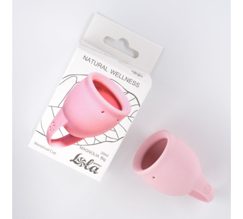 Розовая менструальная чаша Magnolia - 20 мл.