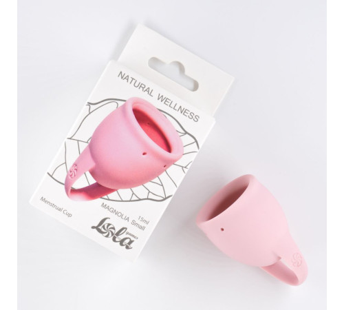 Розовая менструальная чаша Magnolia - 15 мл.