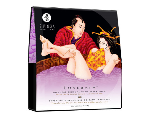 Заказать Соль для ванны Lovebath Sensual lotus, превращающая воду в гель - 650 гр.
