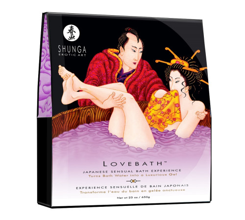 Соль для ванны Lovebath Sensual lotus, превращающая воду в гель - 650 гр.