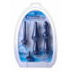 Заказать Набор из 3 универсальных насадок для анального душа Universal 3 Piece Silicone Enema Attachment Set