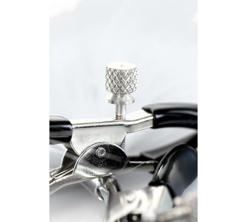 Зажимы для сосков TOYFA Theatre с белым пухом