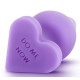 Заказать Фиолетовая анальная пробка Naughty Candy Heart Do Me Now - 8,9 см.