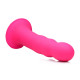 Заказать Розовый гибкий фаллоимитатор Squeeze-It Wavy Dildo - 18,3 см.