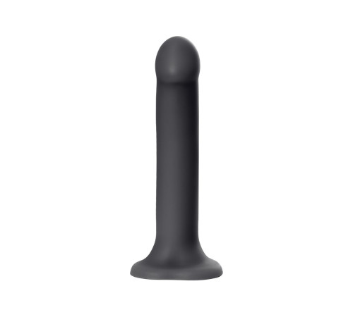 Черный фаллос на присоске Silicone Bendable Dildo XL - 20 см.
