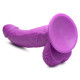 Заказать Фиолетовый фаллоимитатор на присоске 7.5  Dildo with Balls - 21,5 см.