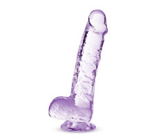Сиреневый фаллоимитатор 6 Inch Crystalline Dildo - 15,2 см.