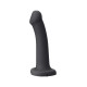 Заказать Черный фаллос с имитацией эякуляции Silicon Cum Dildo L - 19,6 см.