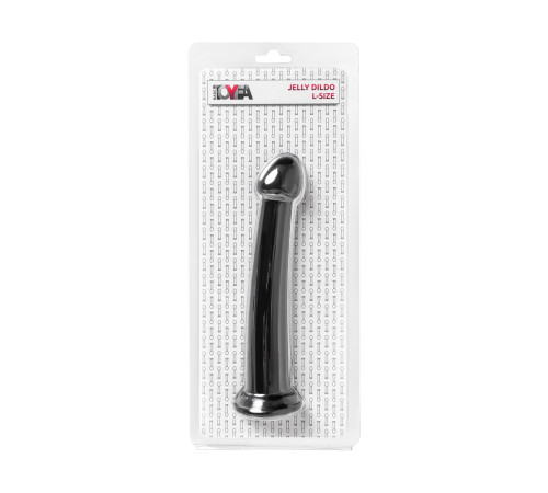 Черный нереалистичный фаллоимитатор Jelly Dildo L - 20 см.