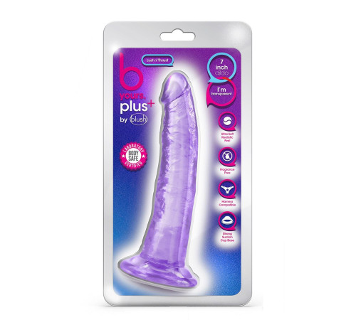 Фиолетовый фаллоимитатор Lust N’ Thrust - 19 см. Фиолетовый фаллоимитатор Lust N’ Thrust - 19 см.