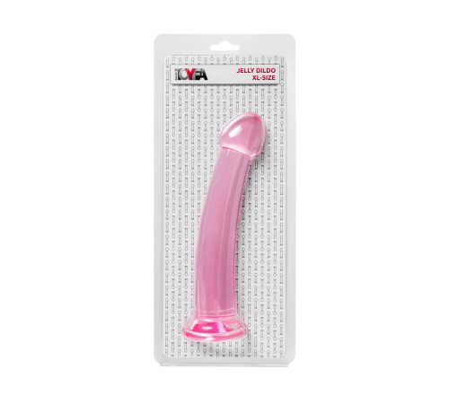 Розовый нереалистичный фаллоимитатор Jelly Dildo XL - 22 см. Розовый нереалистичный фаллоимитатор Jelly Dildo XL - 22 см.