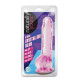 Заказать Розовый фаллоимитатор 8 Inch Crystalline Dildo - 19,5 см.