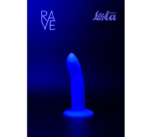 Синий, светящийся в темноте стимулятор Neon Driver - 13,3 см.