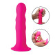 Заказать Розовый гибкий фаллоимитатор Squeeze-It Wavy Dildo - 18,3 см.