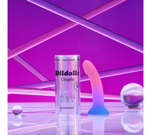 Фаллоимитатор из жидкого силикона Dildolls Utopia S - 15,3 см.