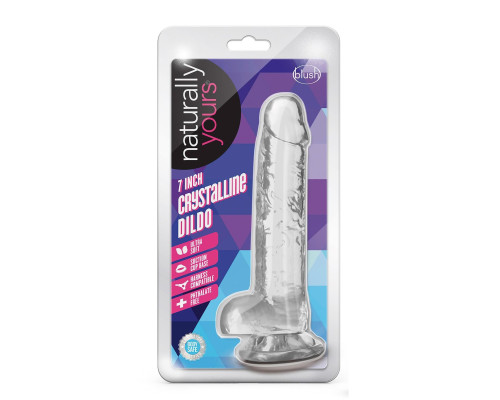 Заказать Прозрачный фаллоимитатор 7 Inch Crystalline Dildo - 17,7 см.
