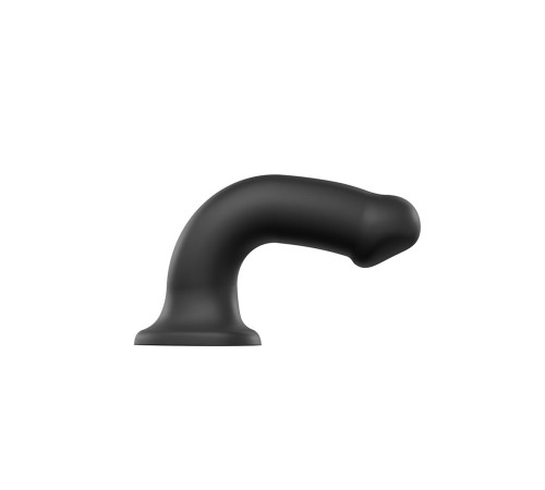 Черный фаллос на присоске Silicone Bendable Dildo XL - 20 см.