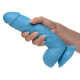 Заказать Голубой фаллоимитатор на присоске 8.25 Dildo with Balls - 22,8 см.
