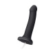 Заказать Черный фаллос с имитацией эякуляции Silicon Cum Dildo L - 19,6 см.