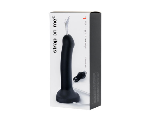 Заказать Черный фаллос с имитацией эякуляции Silicon Cum Dildo L - 19,6 см. Заказать Черный фаллос с имитацией эякуляции Silicon Cum Dildo L - 19,6 см.