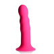 Заказать Розовый гибкий фаллоимитатор Squeeze-It Wavy Dildo - 18,3 см.