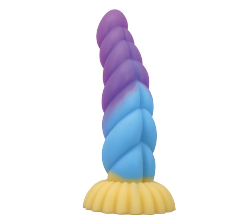 Силиконовый фантазийный фаллоимитатор Unicorn - 22 см.