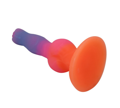 Силиконовый фантазийный фаллоимитатор Hercules - 21,5 см.