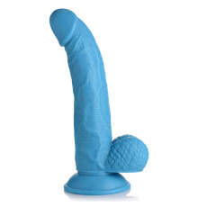 Голубой фаллоимитатор на присоске 7.5  Dildo with Balls - 21,5 см.