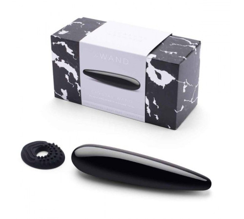 Массажер Le Wand Crystal Wand из черного обсидиана Массажер Le Wand Crystal Wand из черного обсидиана