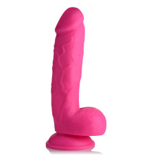 Розовый фаллоимитатор на присоске 8.25  Dildo with Balls - 22,8 см.