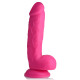 Заказать Розовый фаллоимитатор на присоске 8.25  Dildo with Balls - 22,8 см.