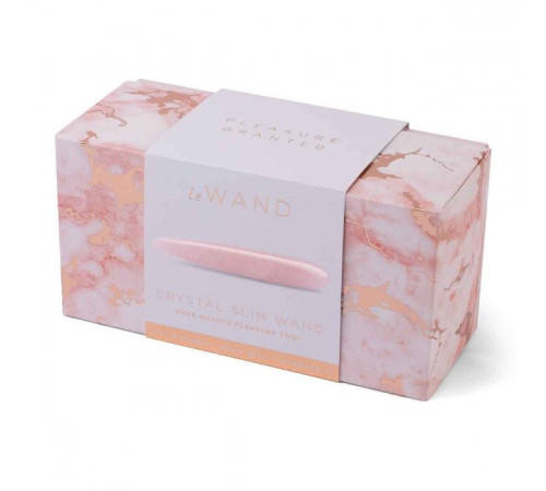 Массажер Le Wand Crystal Slim Wand из розового кварца