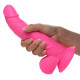 Заказать Розовый фаллоимитатор на присоске 7.5  Dildo with Balls - 21,5 см.