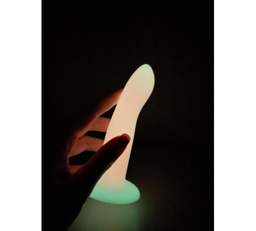 Розовый, светящийся в темноте стимулятор Light Keeper - 13,3 см.