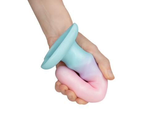Нереалистичный дилдо Unicorn - 17,5 см.