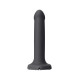 Заказать Черный фаллос с имитацией эякуляции Silicon Cum Dildo L - 19,6 см.