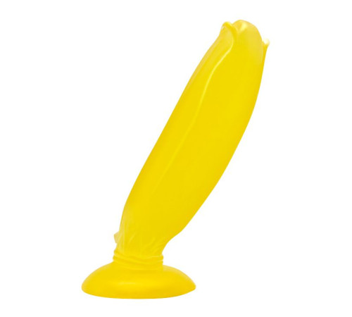 Желтый стимулятор в форме банана - 17 см.
