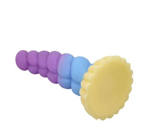 Силиконовый фантазийный фаллоимитатор Unicorn - 22 см.