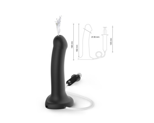 Заказать Черный фаллос с имитацией эякуляции Silicon Cum Dildo L - 19,6 см. Заказать Черный фаллос с имитацией эякуляции Silicon Cum Dildo L - 19,6 см.