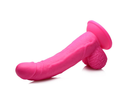 Заказать Розовый фаллоимитатор на присоске 7.5  Dildo with Balls - 21,5 см.