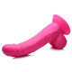 Заказать Розовый фаллоимитатор на присоске 7.5  Dildo with Balls - 21,5 см.