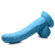 Заказать Голубой фаллоимитатор на присоске 7.5  Dildo with Balls - 21,5 см.
