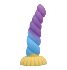 Силиконовый фантазийный фаллоимитатор Unicorn - 22 см.