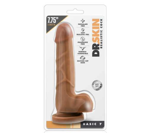 Фаллоимитатор-мулат Realistic Cock Basic 7 - 19,7 см. Фаллоимитатор-мулат Realistic Cock Basic 7 - 19,7 см.