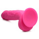 Заказать Розовый фаллоимитатор на присоске 8.25  Dildo with Balls - 22,8 см.